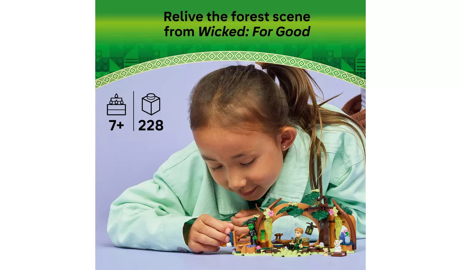 LEGO Wicked Elphaba’s Retreat Forest Toy for Kids | Ages 7+ | Model 75687 | New LEGO