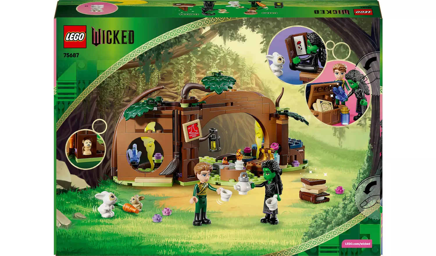 LEGO Wicked Elphaba’s Retreat Forest Toy for Kids | Ages 7+ | Model 75687 | New LEGO
