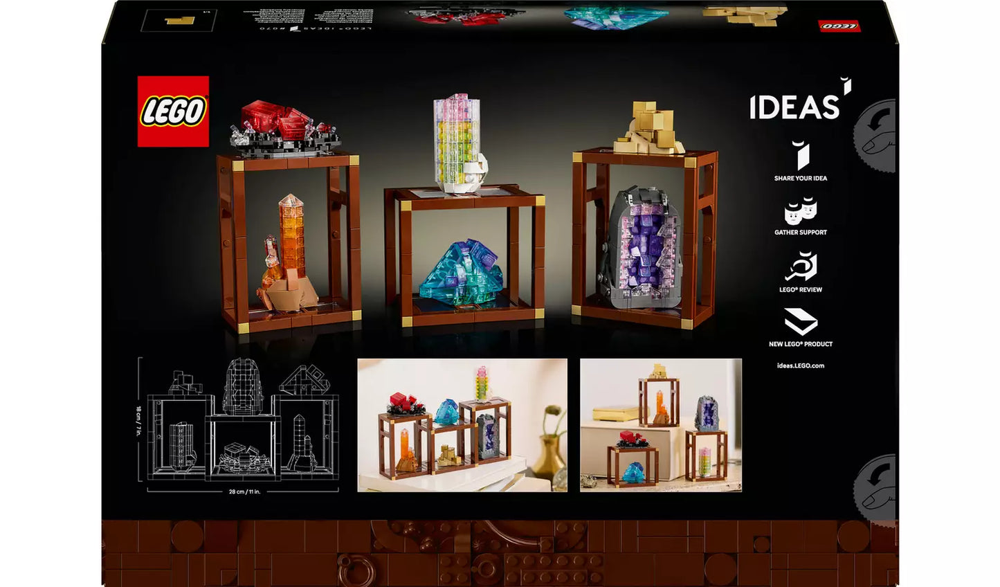LEGO Ideas Mineral Collection Building Set for Adults | Ages 18+ | Model 21362 | NEW LEGO