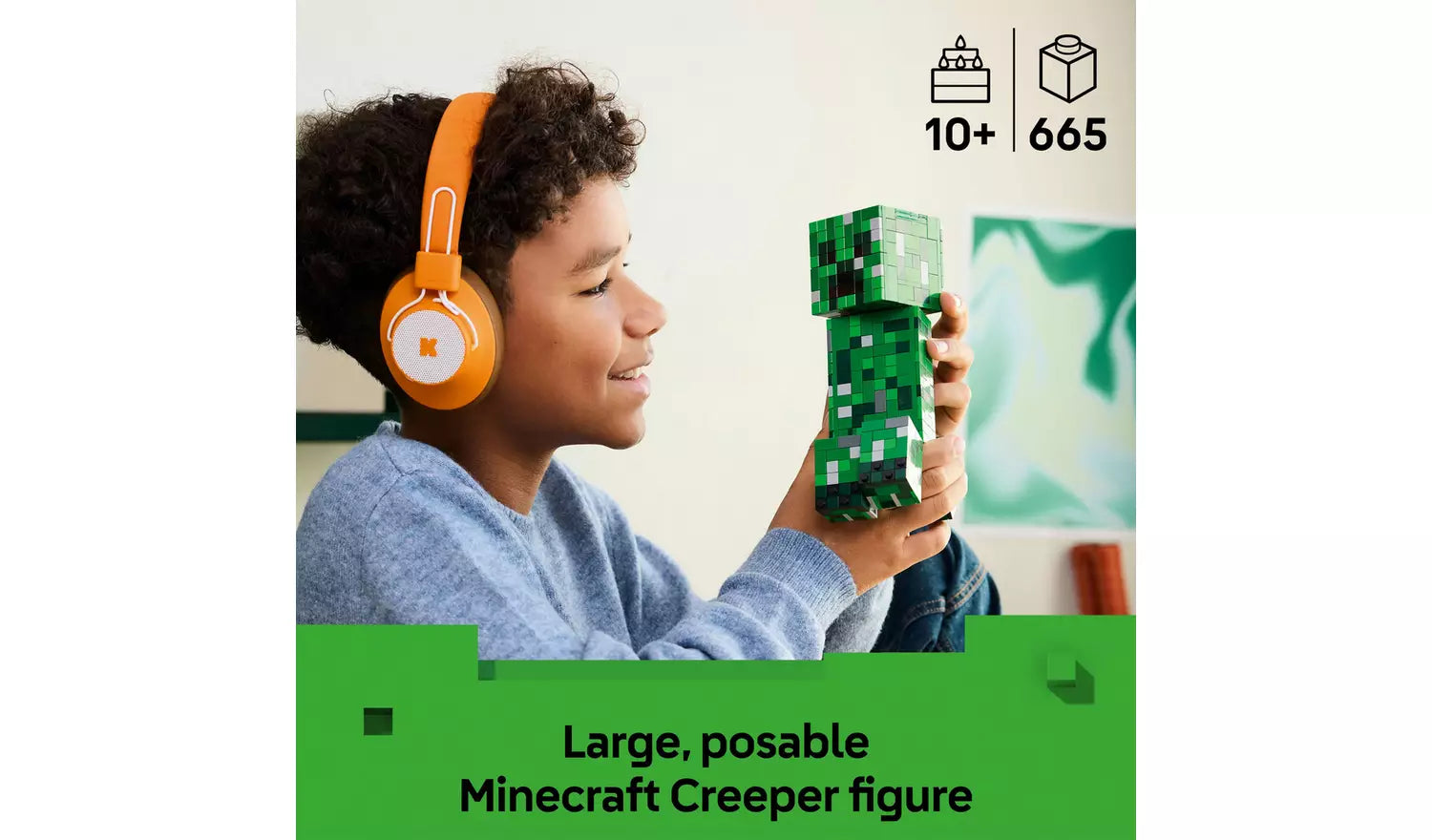 LEGO Minecraft The Creeper Action Figure Building Set | Ages 10+ | Model 21276 | New LEGO