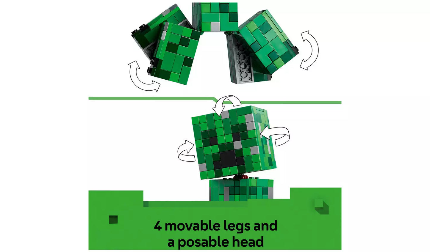 LEGO Minecraft The Creeper Action Figure Building Set | Ages 10+ | Model 21276 | New LEGO
