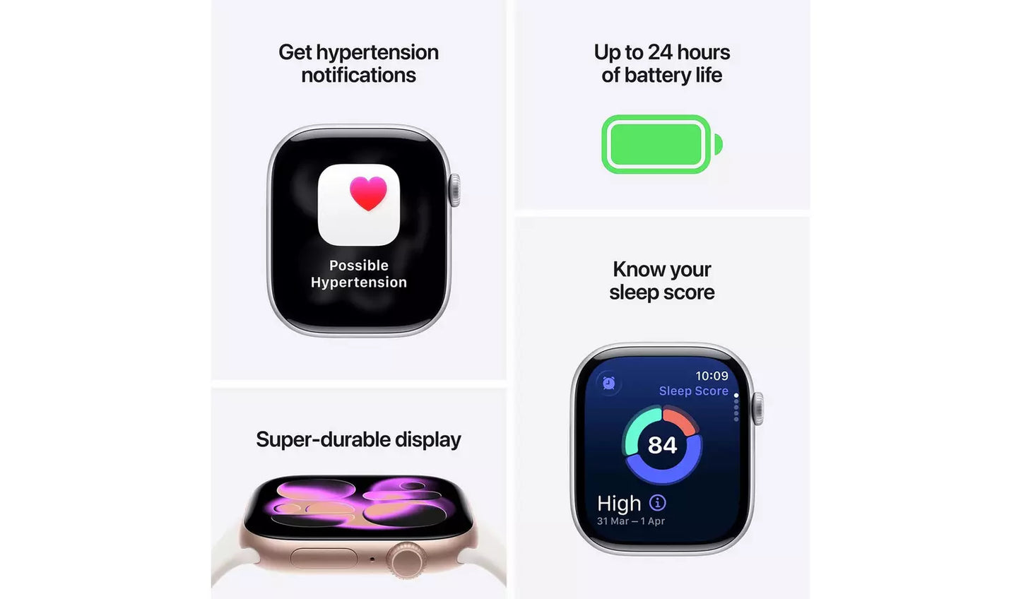 Apple Watch Series 11 GPS 42mm Black Sport Band - S/M (Excellent Condition) Apple