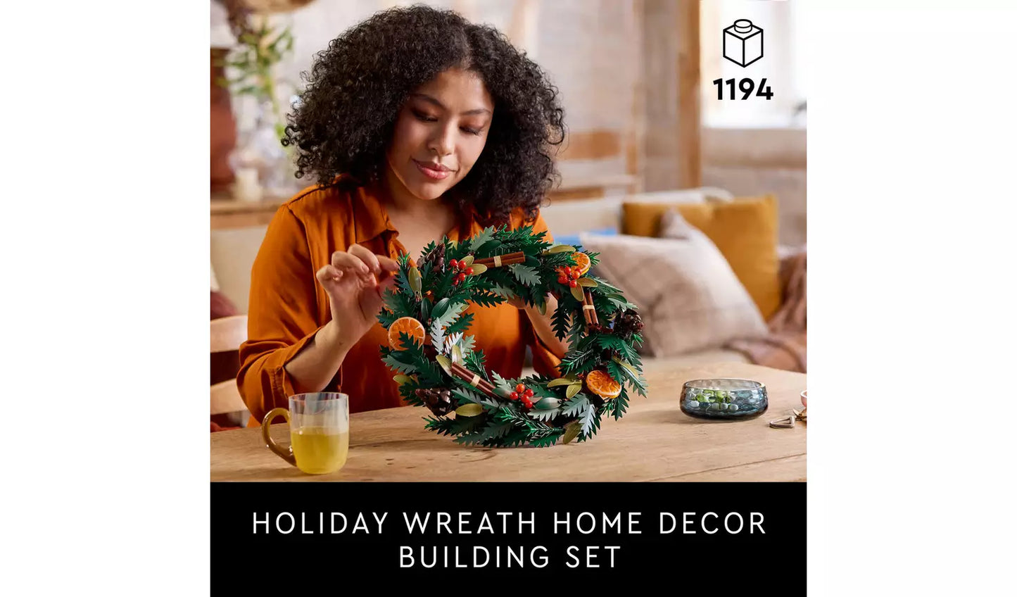 LEGO Botanicals Wreath Festive Home Decor Set | Ages 18+ | Model 10340 | NEW LEGO