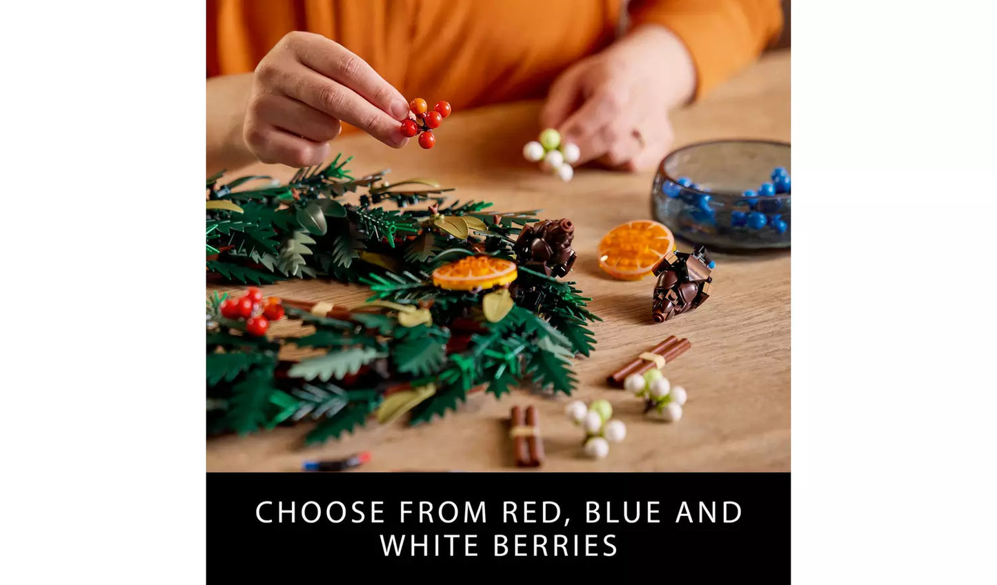 LEGO Botanicals Wreath Festive Home Decor Set | Ages 18+ | Model 10340 | NEW LEGO