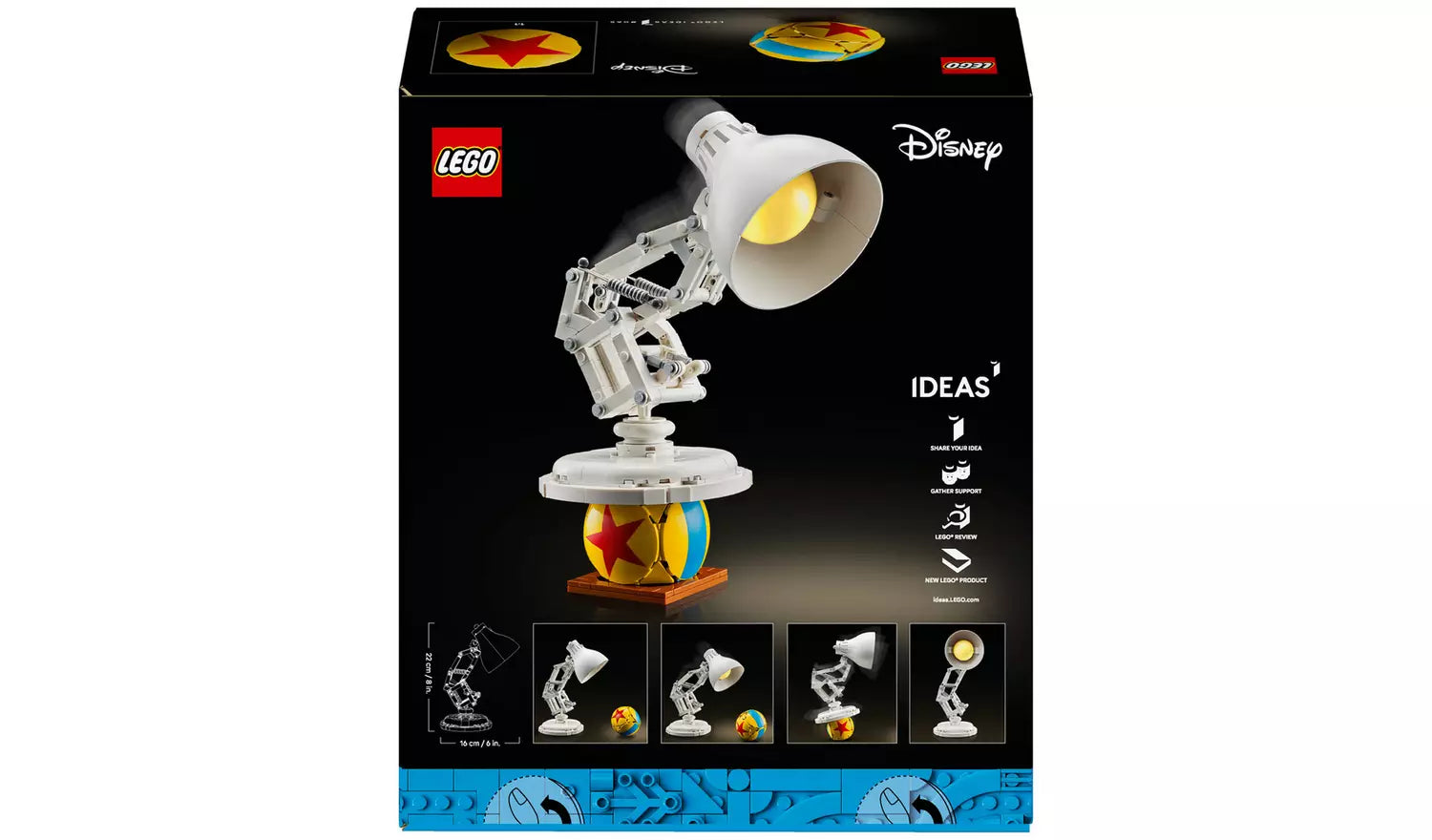 LEGO Ideas Disney Pixar Luxo Jr. Set for Adults 21357 | Ages 18+ | New LEGO