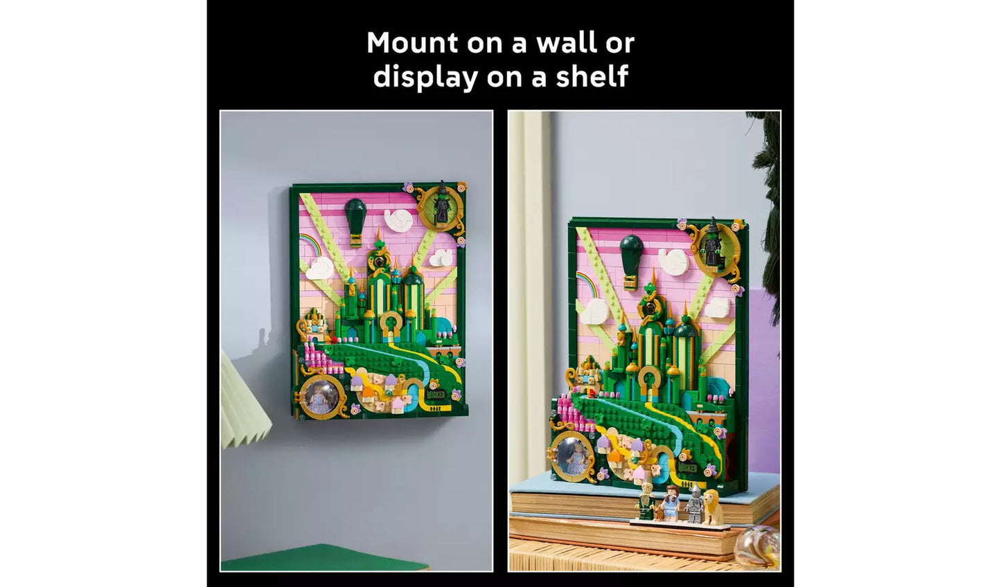LEGO Wicked Emerald City Wall Art DIY Set for Adults | Ages 18+ | Model 75685 | NEW LEGO