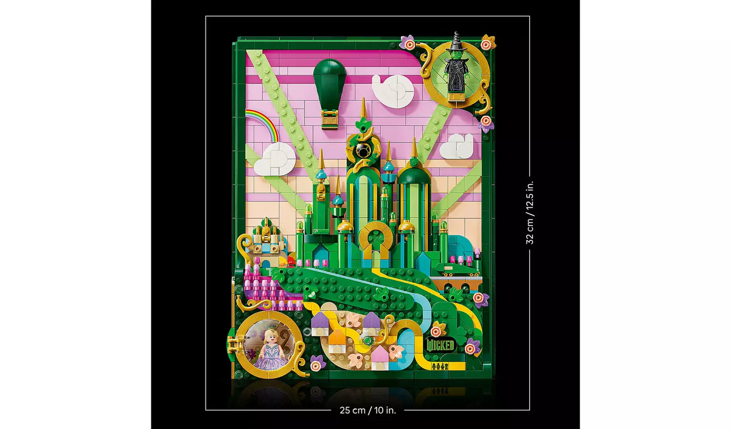 LEGO Wicked Emerald City Wall Art DIY Set for Adults | Ages 18+ | Model 75685 | NEW LEGO