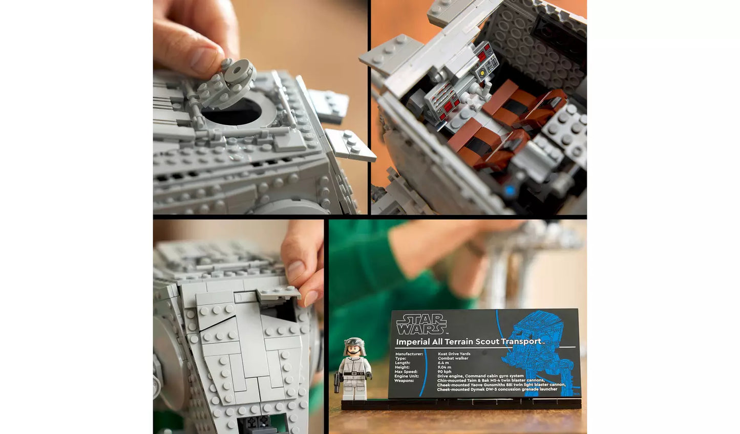 LEGO Star Wars UCS AT-ST Walker Building Set for Adults | Ages 18+ | Model 75417 | NEW LEGO