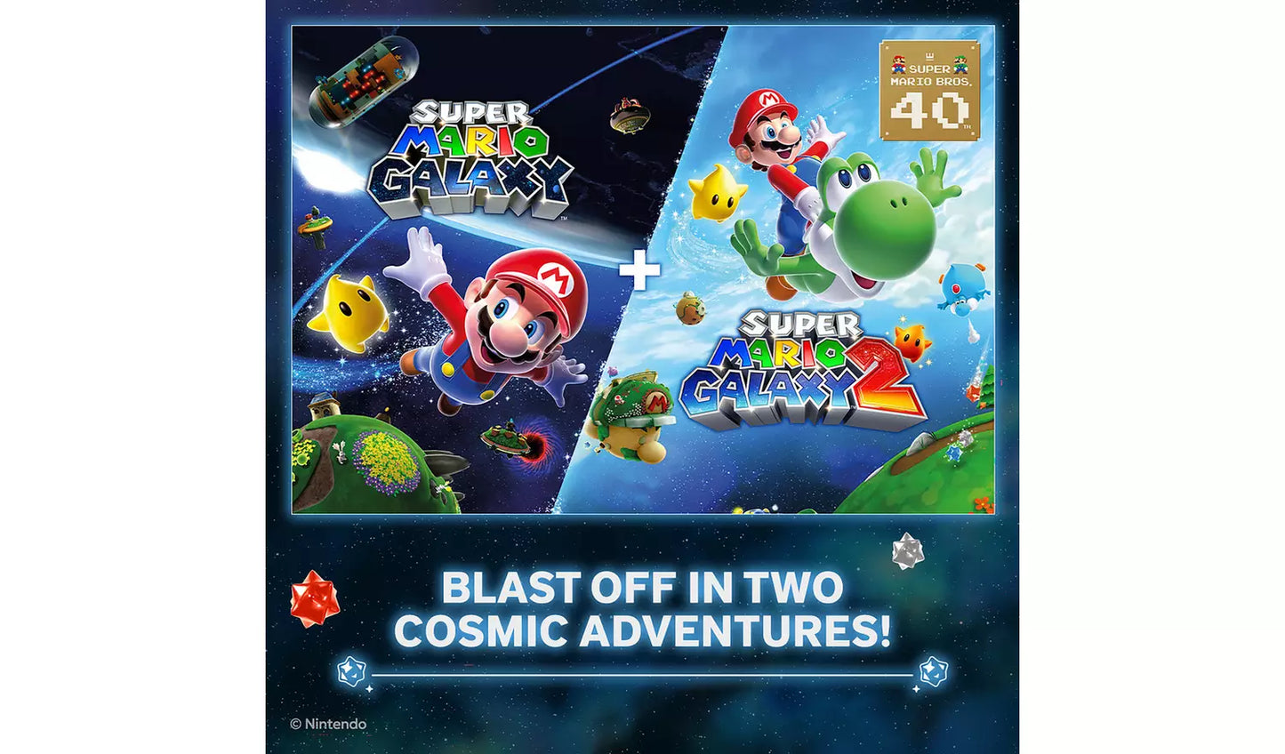 Super Mario Galaxy 1 & 2 – Nintendo Switch | Game Disc | 7+ (New) Nintendo