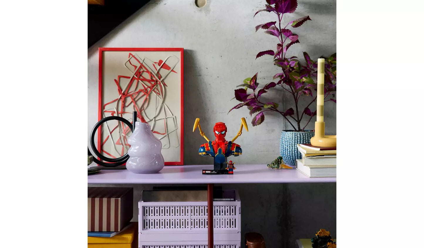 LEGO Marvel Iron Spider-Man Bust Avengers Building Set | Ages 18+ | Model 76326 | NEW LEGO