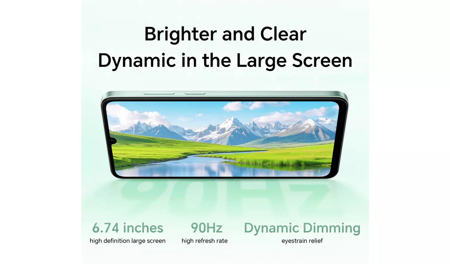 HONOR X5c Plus 64GB AI Mobile Phone – Ocean Cyan Unlocked Smartphone (New) Honor