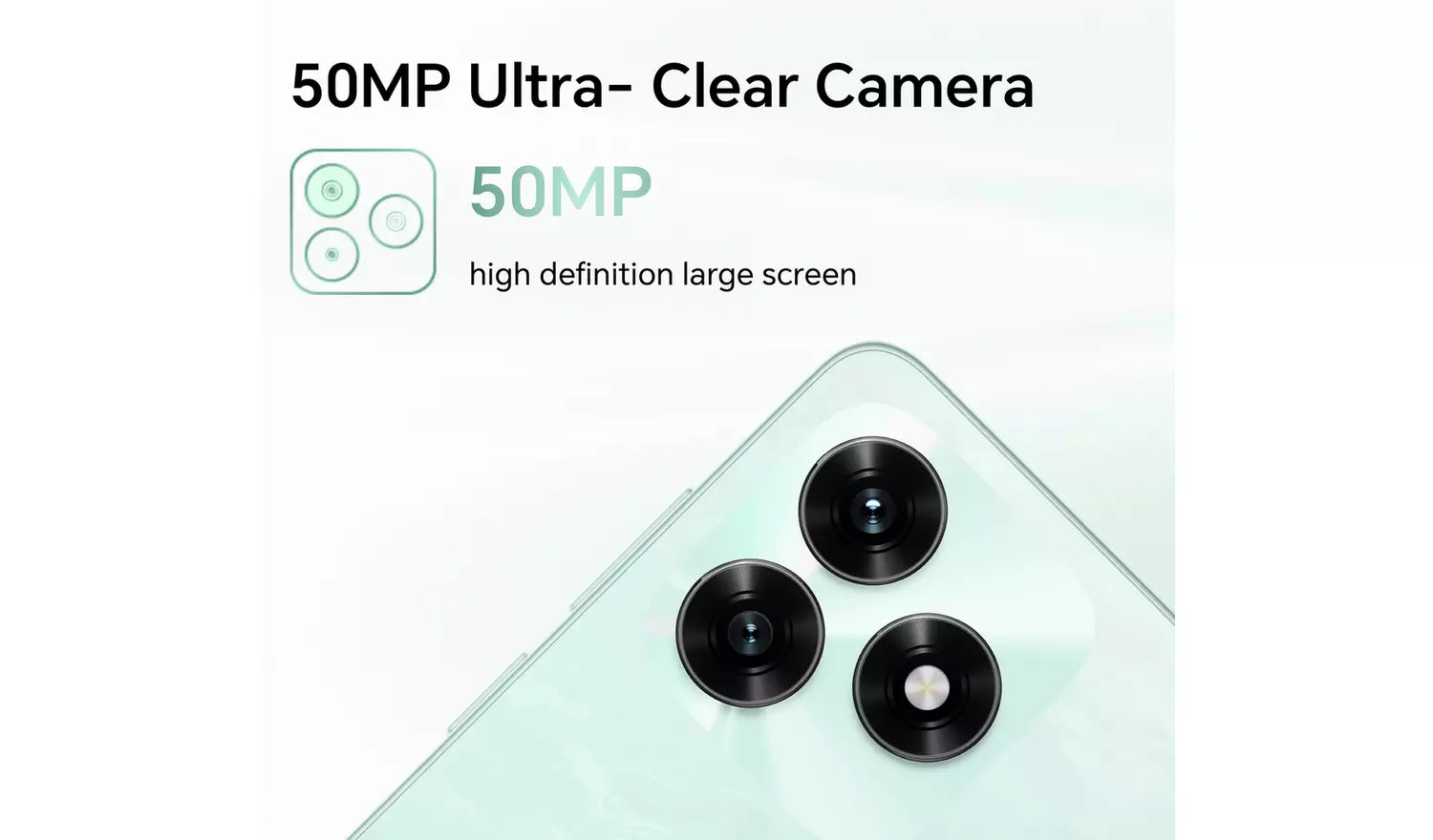 HONOR X5c Plus 128GB AI Mobile Phone – Ocean Cyan Unlocked Smartphone (New) Honor