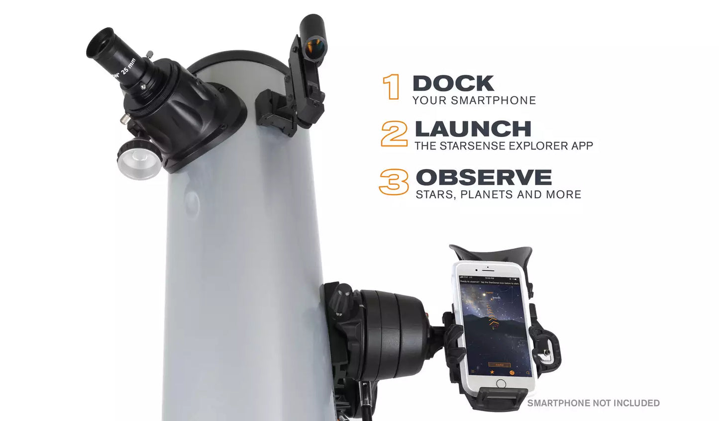 Celestron StarSense Explorer DX130 Newtonian Telescope – 130mm Smart Sky App Guided (New) Celestron