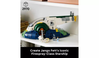 LEGO Star Wars Jango Fett’s Firespray-Class Starship UCS Set for Adults | Ages 18+ | Model 75409 | NEW LEGO