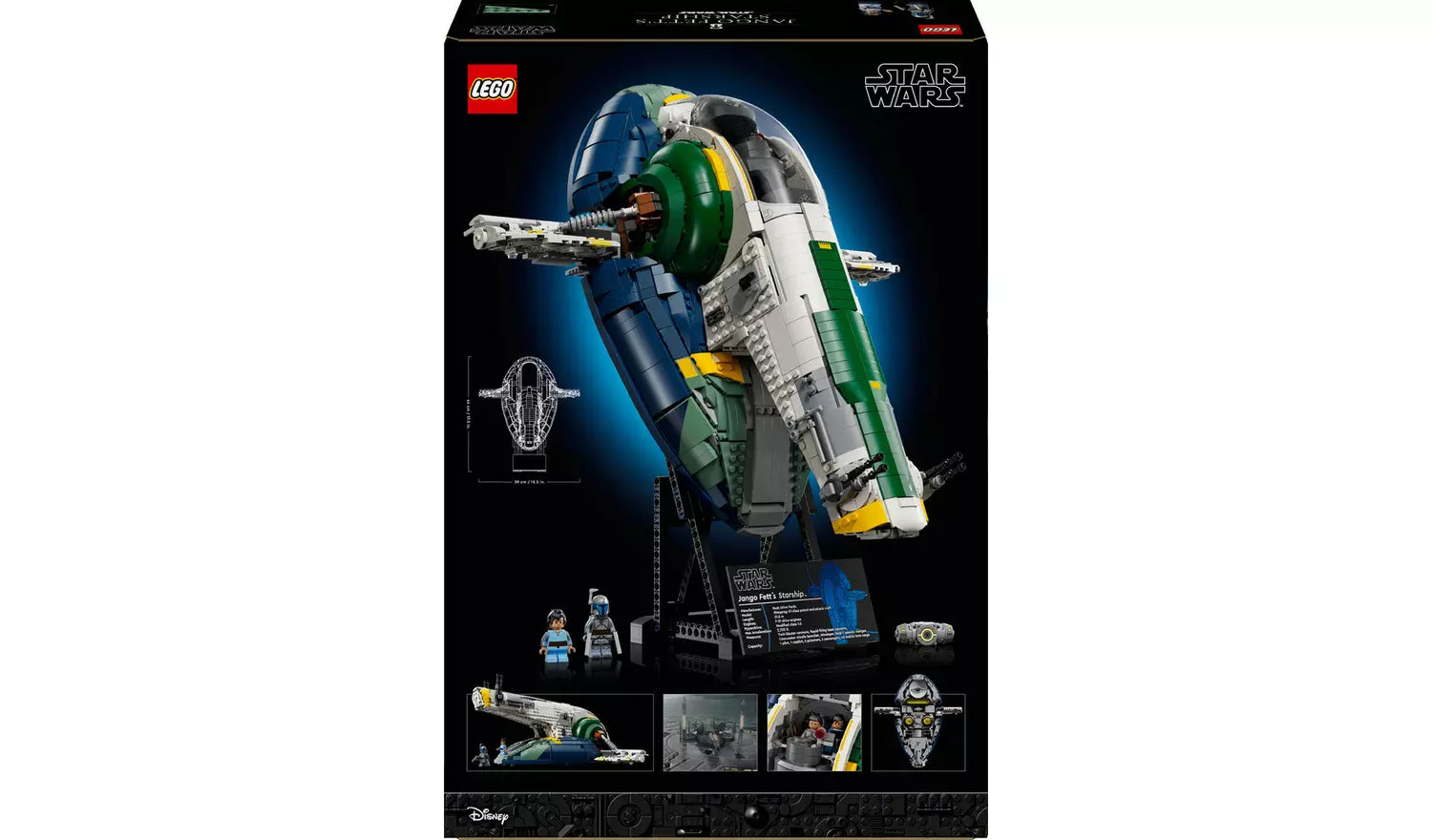 LEGO Star Wars Jango Fett’s Firespray-Class Starship UCS Set for Adults | Ages 18+ | Model 75409 | NEW LEGO