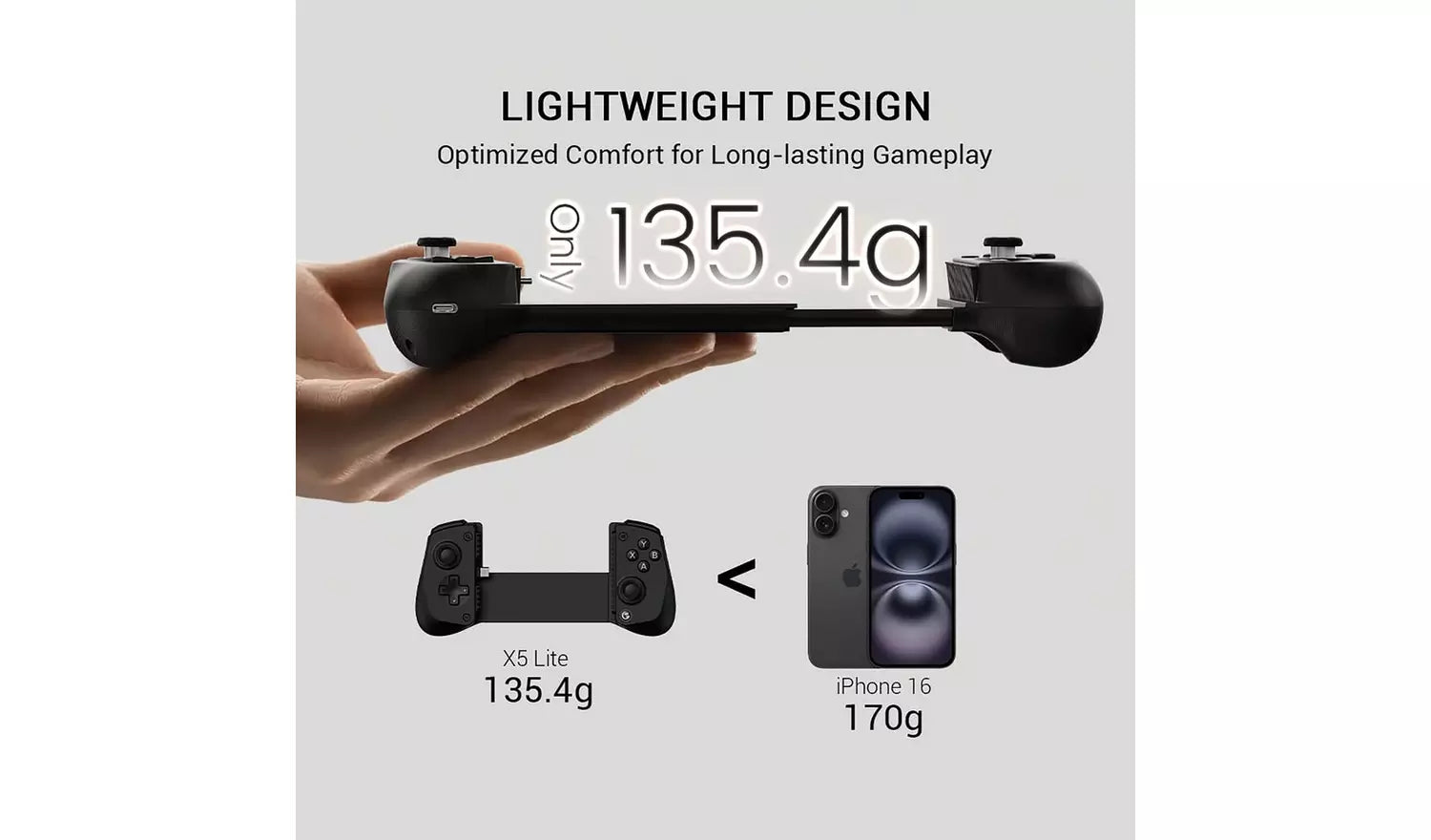 GameSir X5 Lite Mobile Gaming Controller – Multi-Platform Compatible (New) GameSir