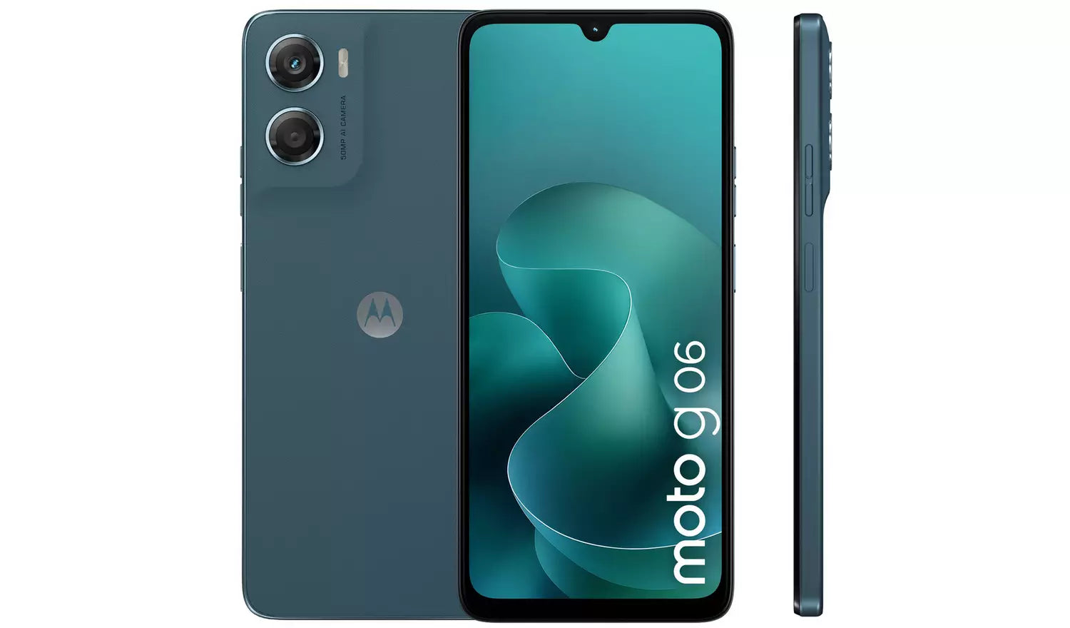 Motorola G06 64GB AI Mobile Phone – Blue Unlocked Smartphone (New) Motorola