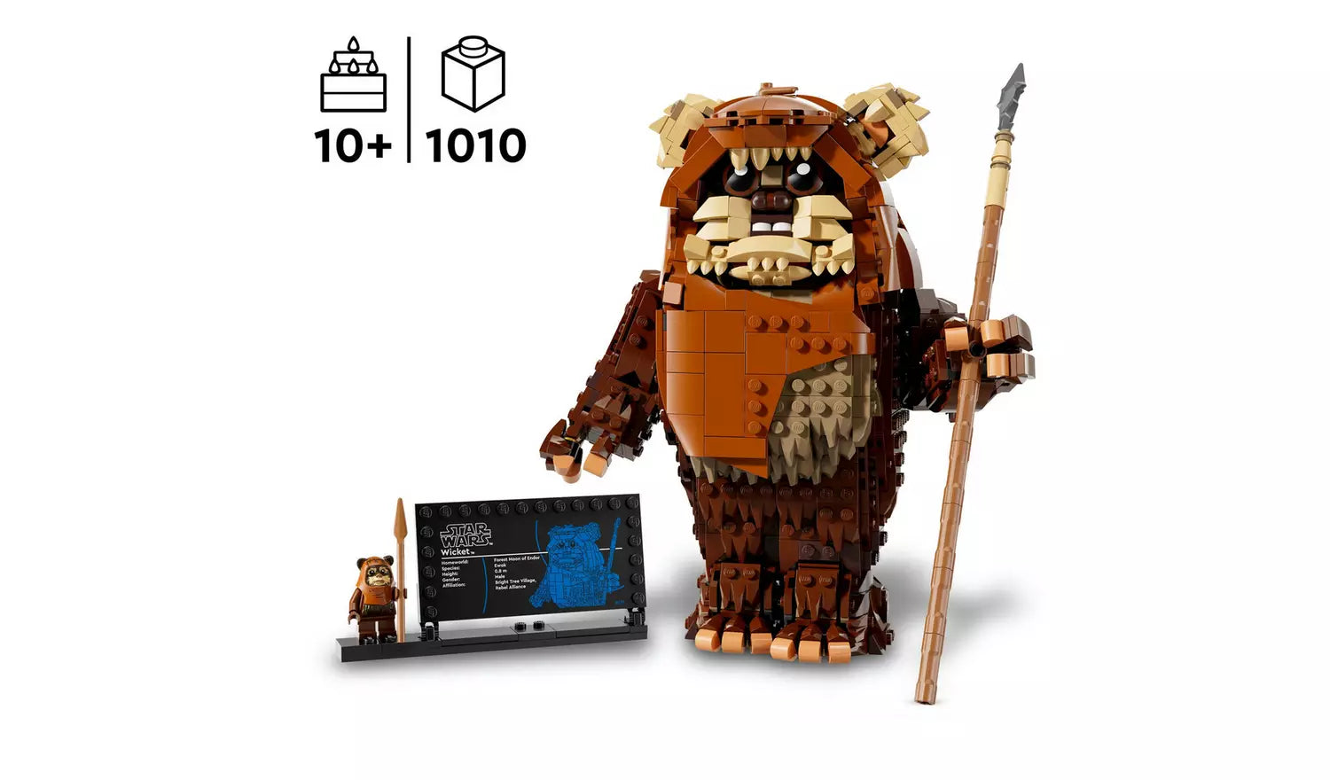 LEGO Star Wars Wicket the Ewok Figure Building Toy | Ages 12+ | Model 75430 | New LEGO
