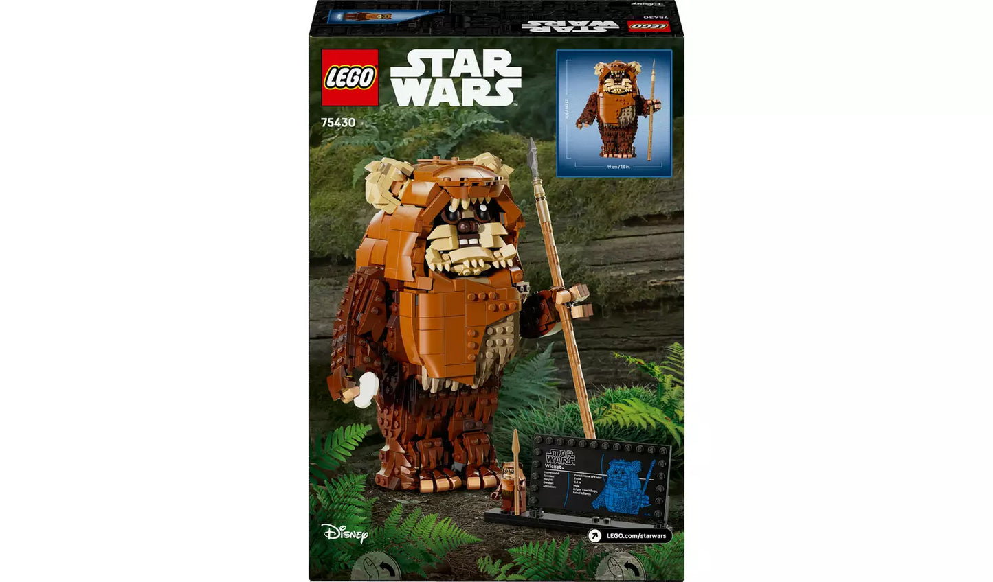 LEGO Star Wars Wicket the Ewok Figure Building Toy | Ages 12+ | Model 75430 | New LEGO