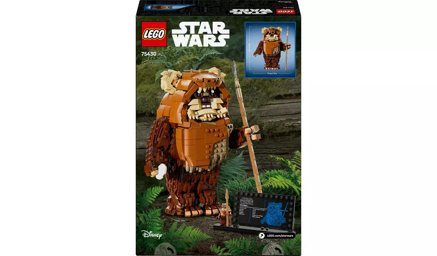 LEGO Star Wars Wicket the Ewok Figure Building Toy | Ages 12+ | Model 75430 | New LEGO