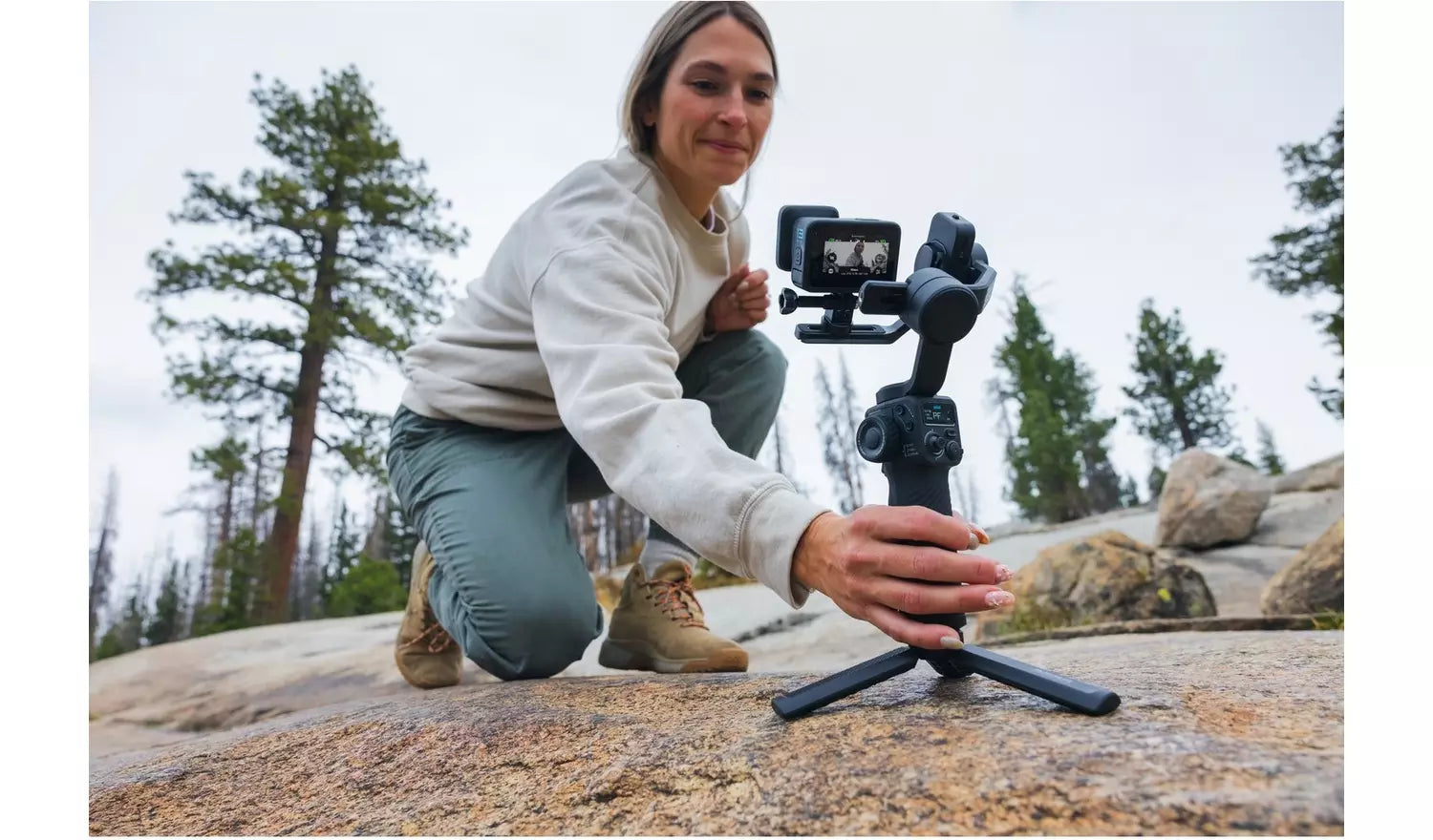 GoPro Fluid Pro AI Camera Gimbal – Black 3-Axis Smart Stabiliser with AI Tracking - (New) Go Pro
