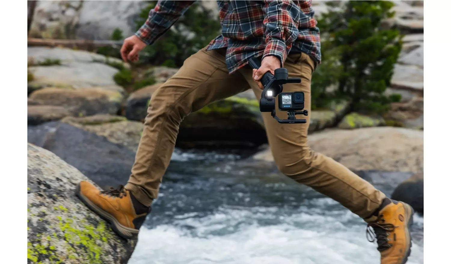 GoPro Fluid Pro AI Camera Gimbal – Black 3-Axis Smart Stabiliser with AI Tracking - (New) Go Pro