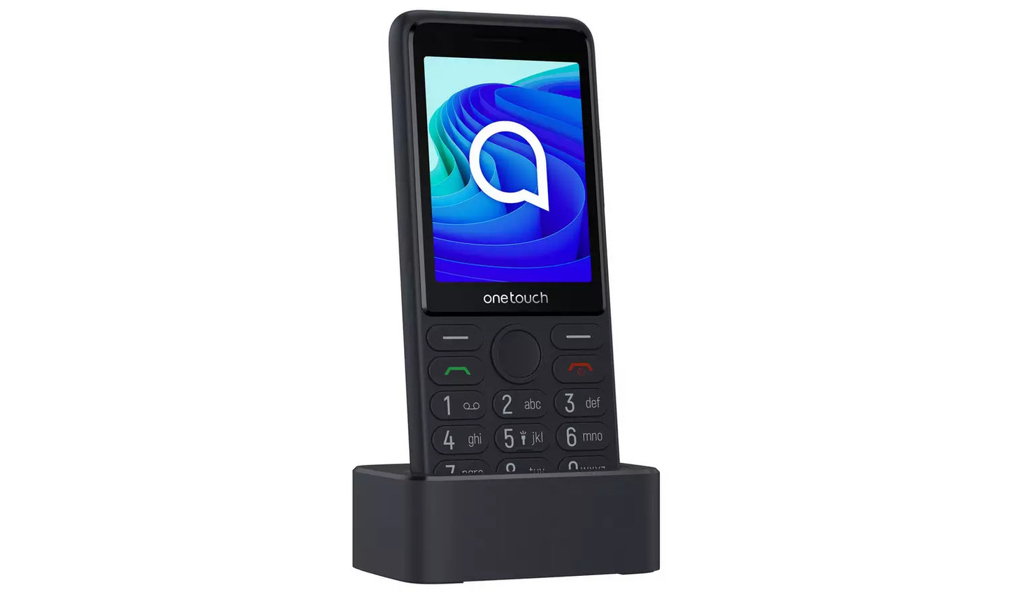 TCL OneTouch 4042S Mobile Phone – Black Unlocked 4G Feature Phone (New) TCL