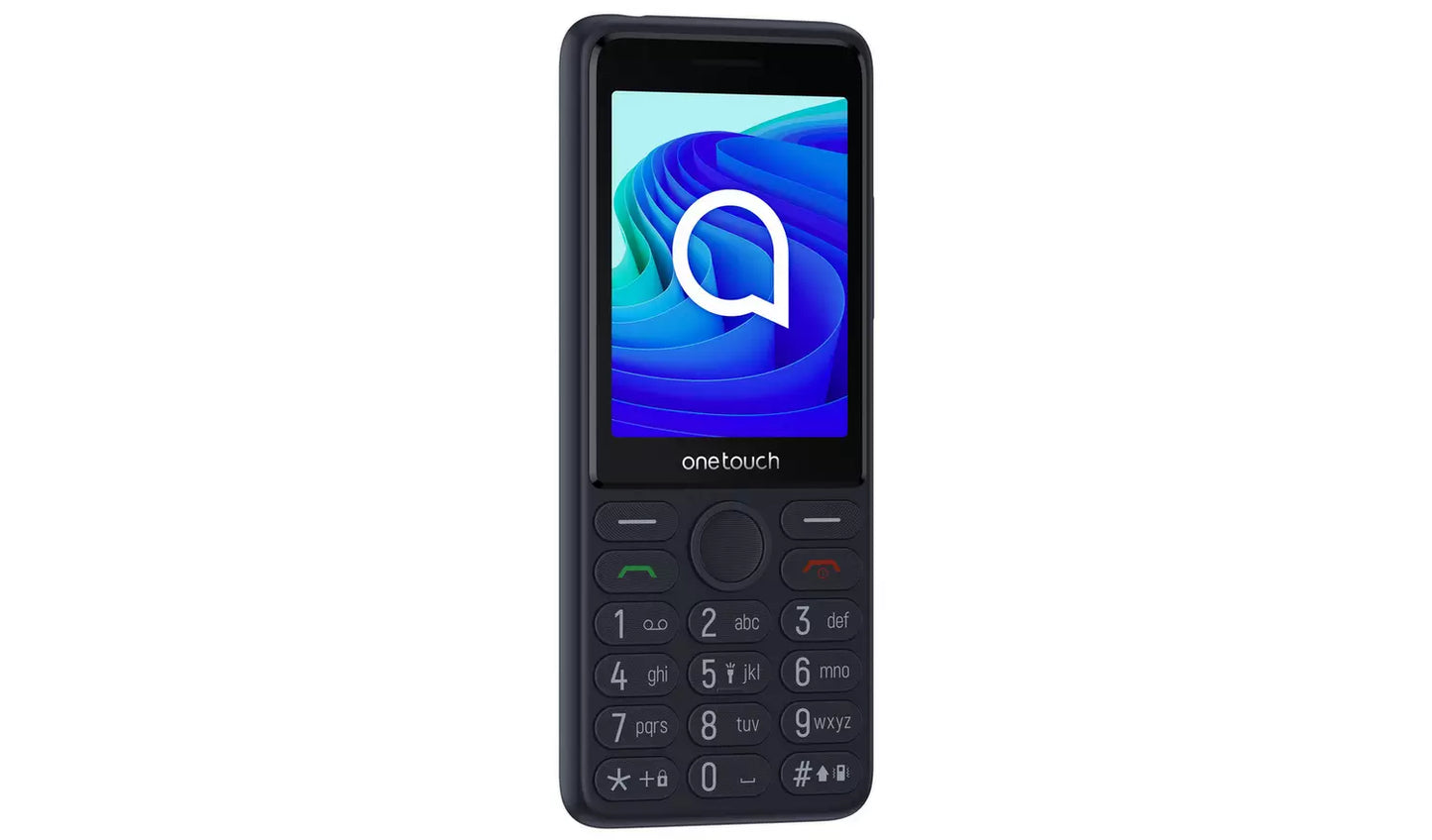 TCL OneTouch 4042S Mobile Phone – Black Unlocked 4G Feature Phone (New) TCL