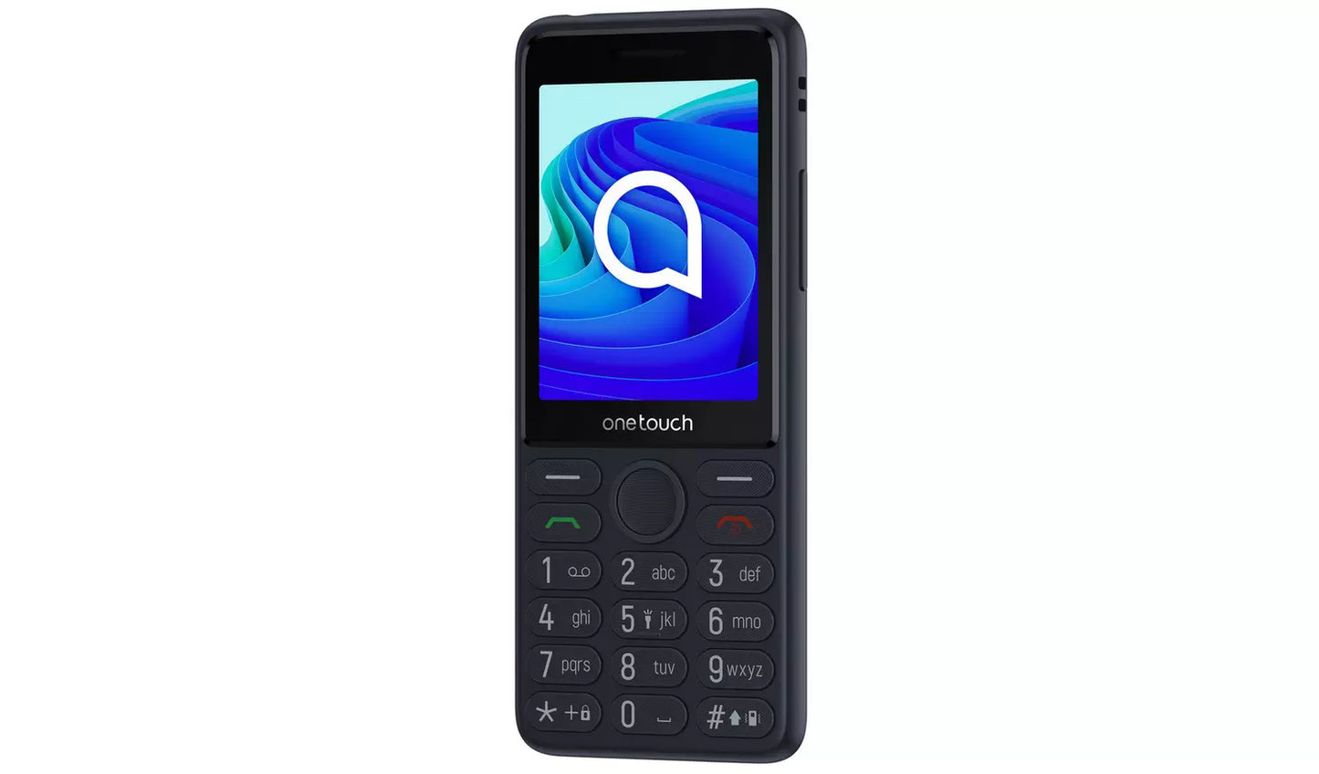 TCL OneTouch 4042S Mobile Phone – Black Unlocked 4G Feature Phone (New) TCL