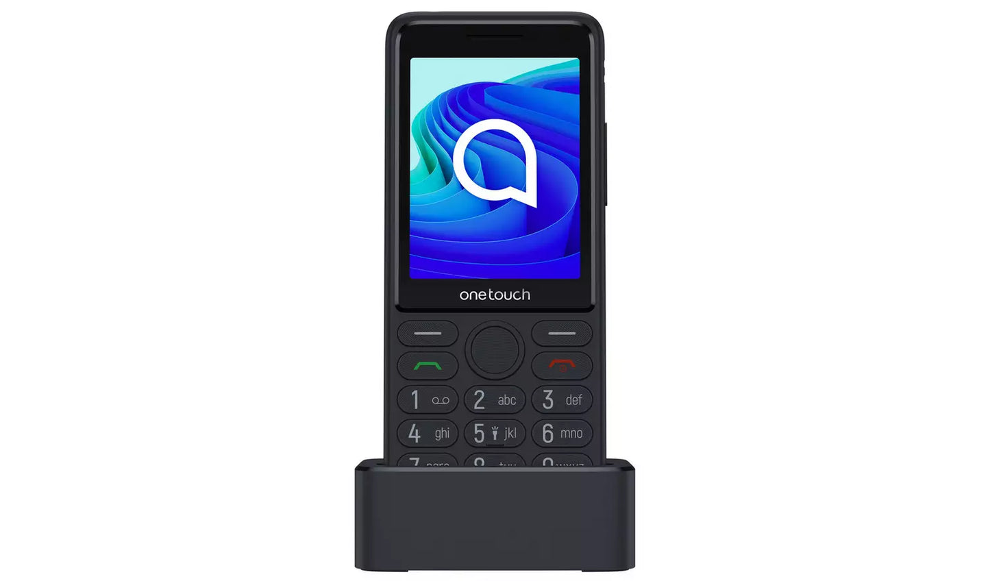 TCL OneTouch 4042S Mobile Phone – Black Unlocked 4G Feature Phone (New) TCL