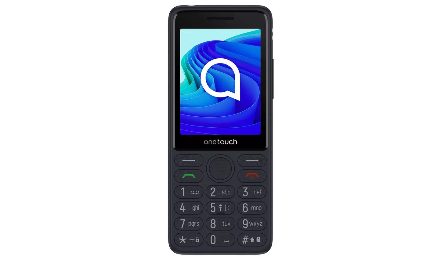 TCL OneTouch 4042S Mobile Phone – Black Unlocked 4G Feature Phone (New) TCL