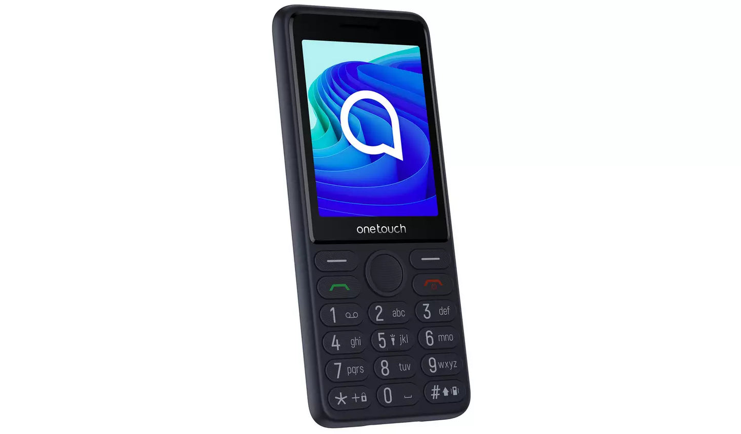 TCL OneTouch 4042S Mobile Phone – Black Unlocked 4G Feature Phone (New) TCL