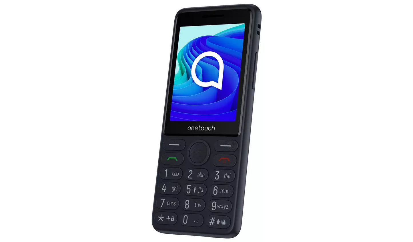 TCL OneTouch 4042S Mobile Phone – Black Unlocked 4G Feature Phone (New) TCL