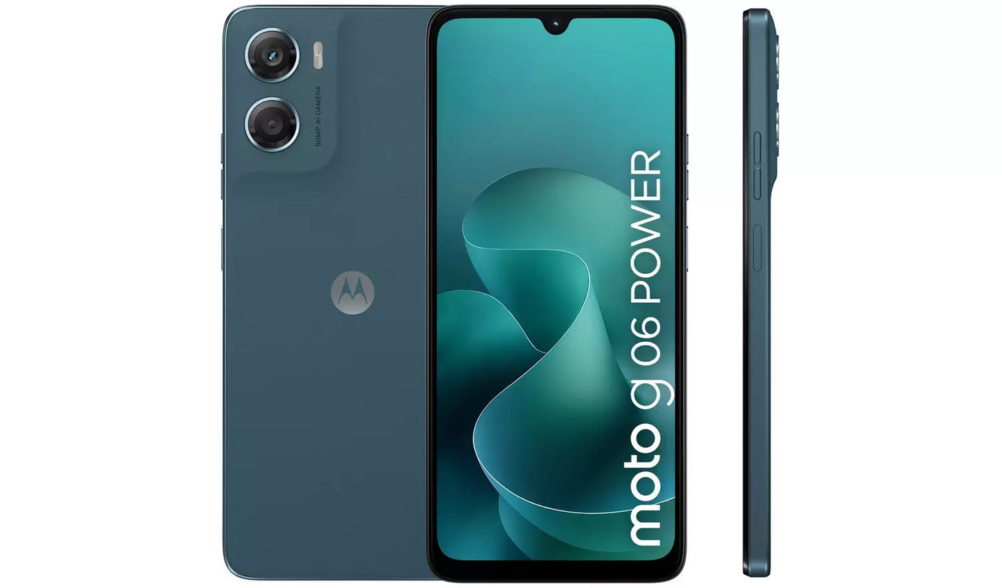 Motorola G06 POWER 64GB AI Mobile Phone – Blue Unlocked Smartphone (New) Motorola