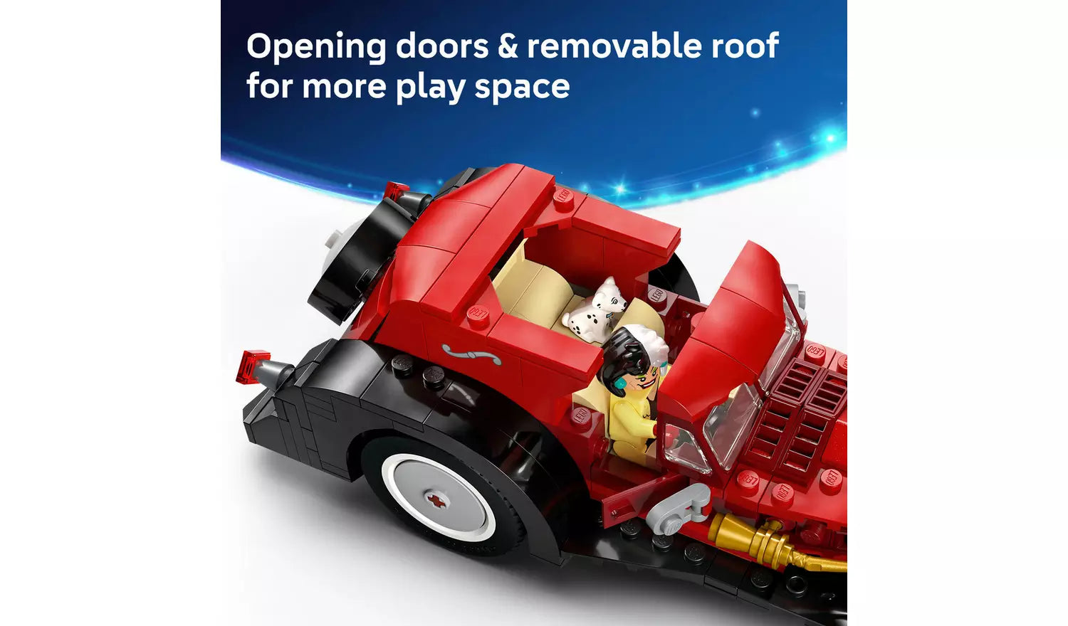 LEGO Disney Cruella De Vil’s Car Building Set | Ages 9+ | Model 43277 | New LEGO