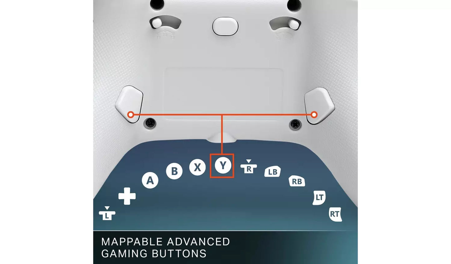 PowerA Advantage Xbox Wired Controller – Ice White (New) PowerA