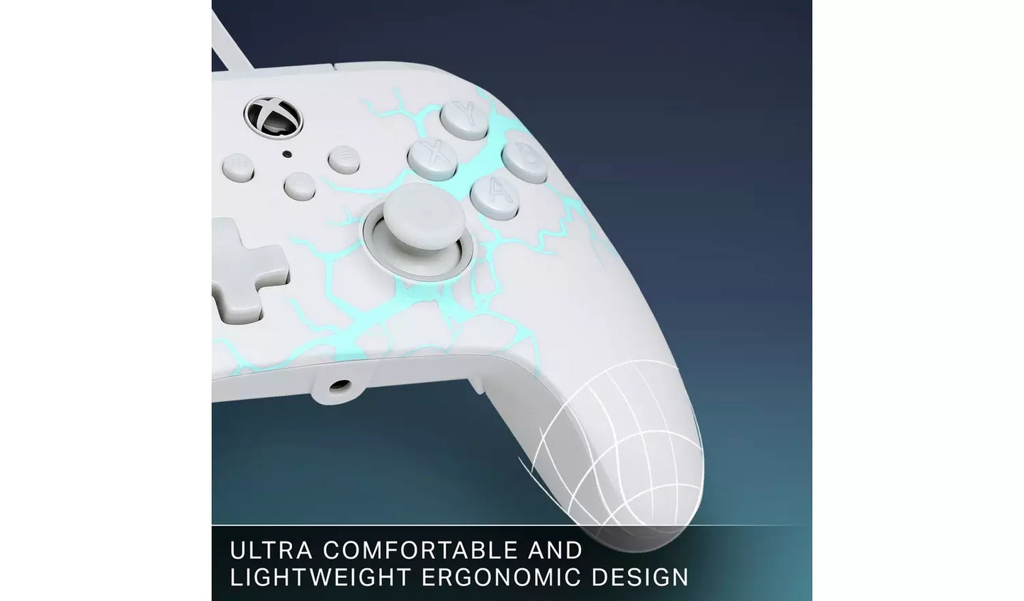 PowerA Advantage Xbox Wired Controller – Ice White (New) PowerA
