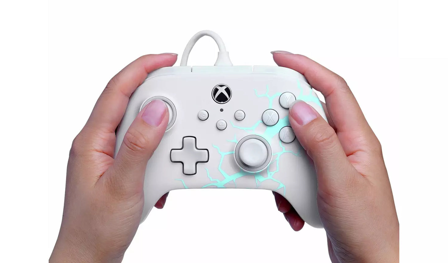 PowerA Advantage Xbox Wired Controller – Ice White (New) PowerA