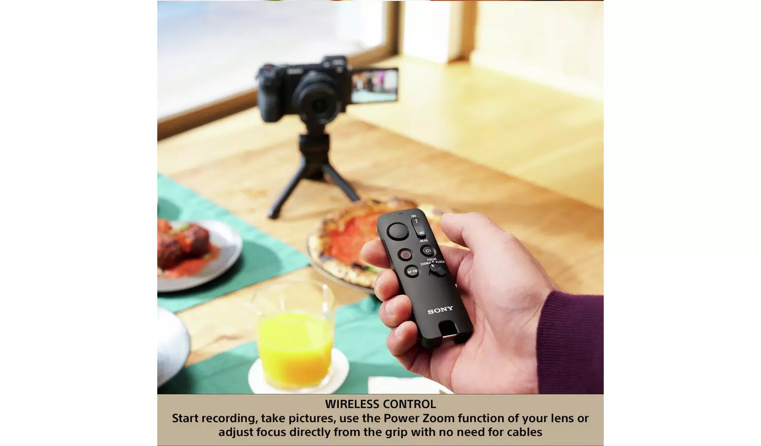 Sony GP-VPT3 Bluetooth Shooting Grip & Tripod with Detachable Remote – Black (New) Sony