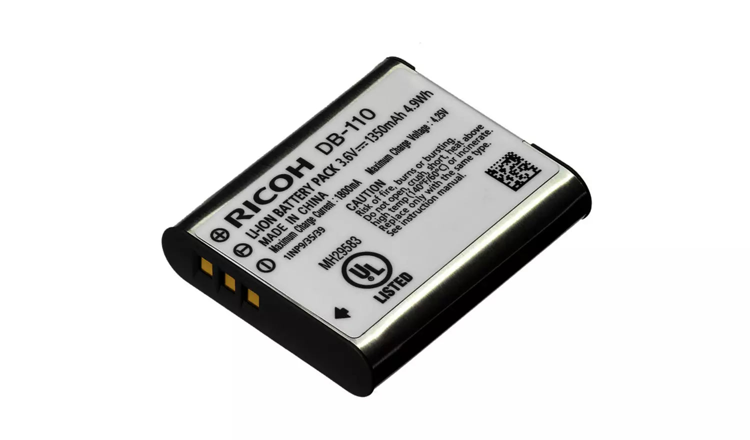Ricoh DB-110 Rechargeable Li-ion Battery – for GR III / GR IIIx (New) Ricoh