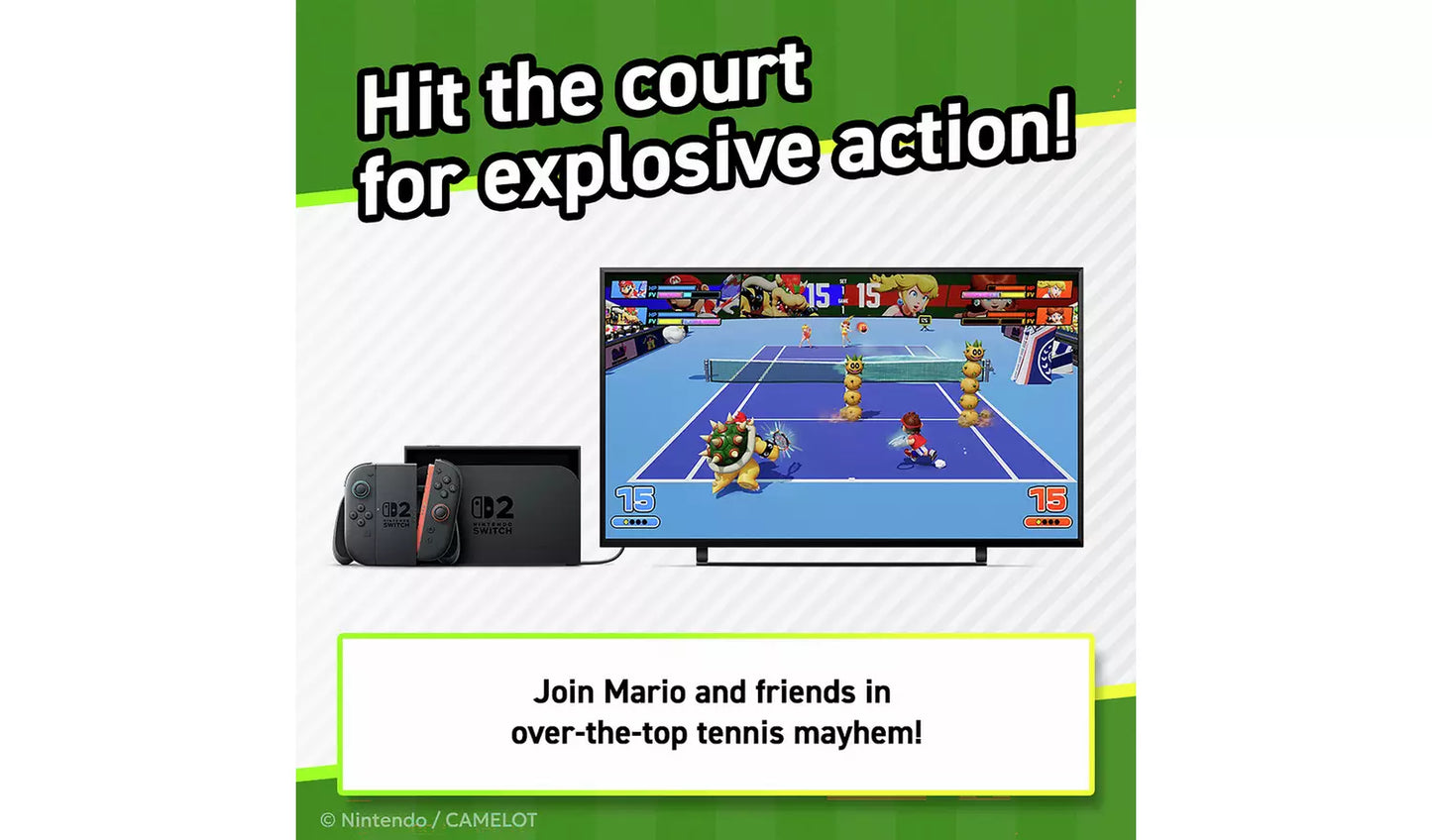 Mario Tennis Fever – Nintendo Switch 2 | Physical Game Disc | 7+ (New) Nintendo