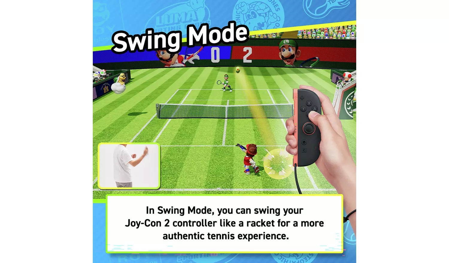 Mario Tennis Fever – Nintendo Switch 2 | Physical Game Disc | 7+ (New) Nintendo