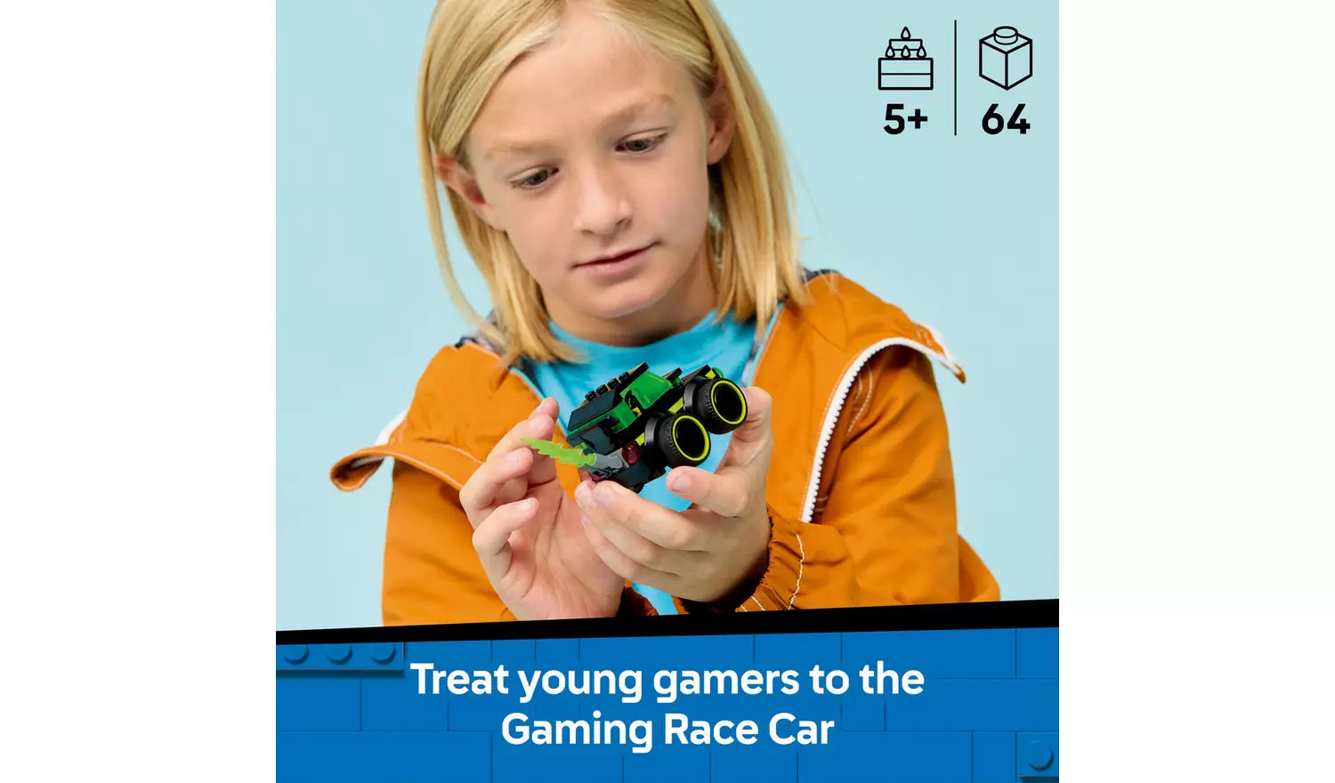 LEGO City Rides – Gaming Race Car Toy with Minifigure | Ages 5+ | Model 60484 | New LEGO