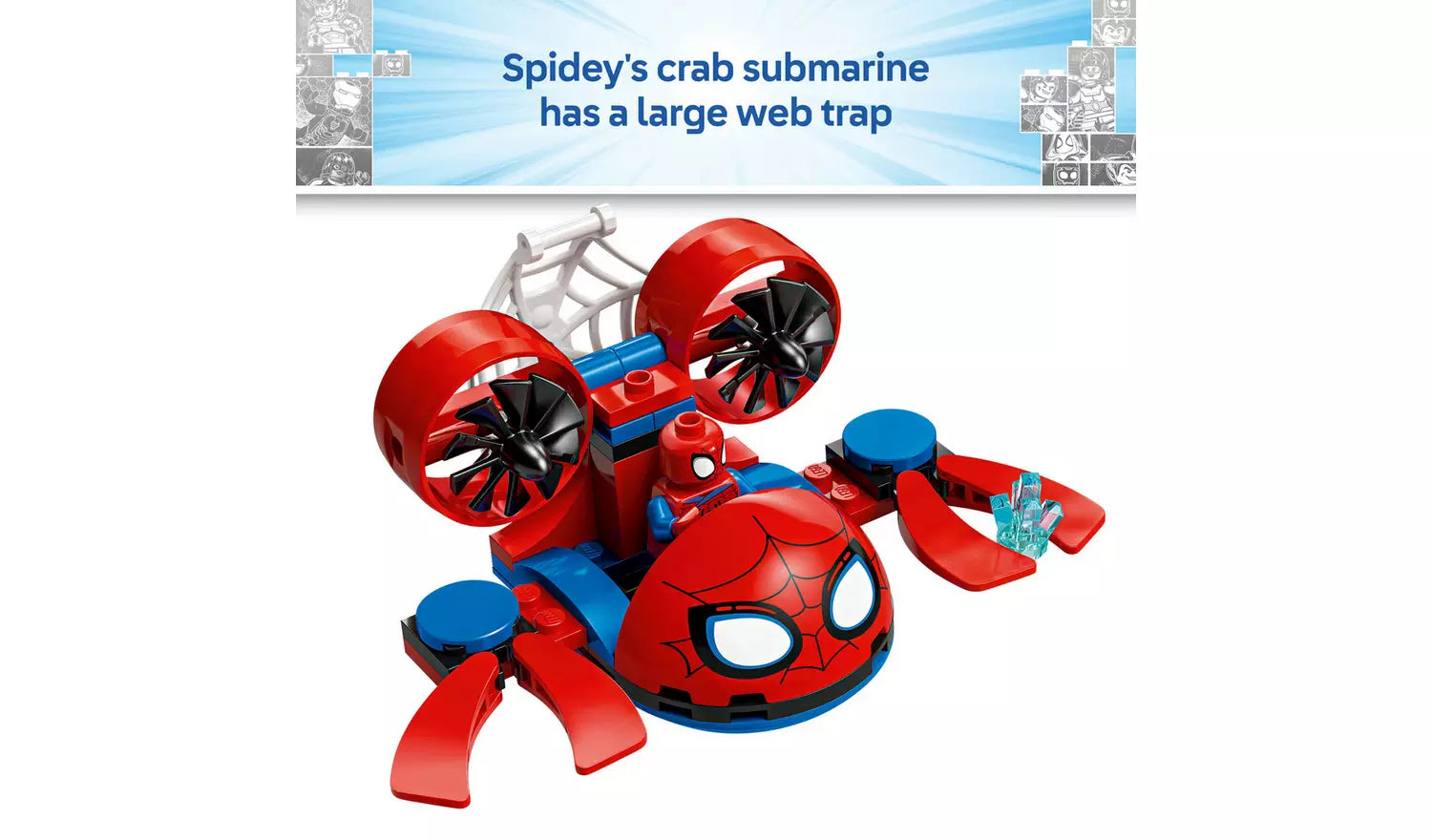 LEGO Marvel Spidey: Underwater Vehicles Building Toy | Ages 4+ | Model 11207 | 154 Pieces | New LEGO