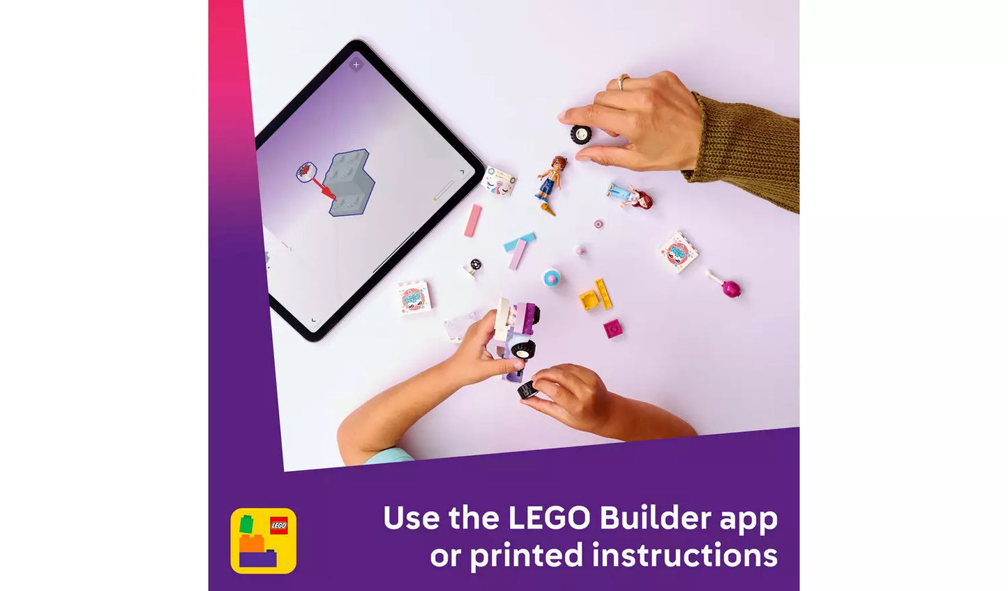 LEGO Friends Unicorn Cake Delivery Car Toy for Kids | Ages 4+ | Model 42675 | New LEGO