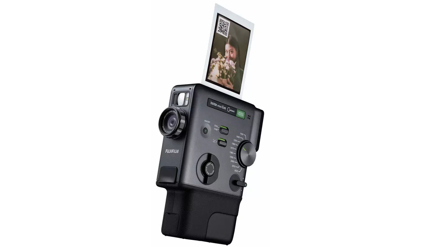 instax mini Evo Cinema Instant Camera - Black (New) Fujifilm