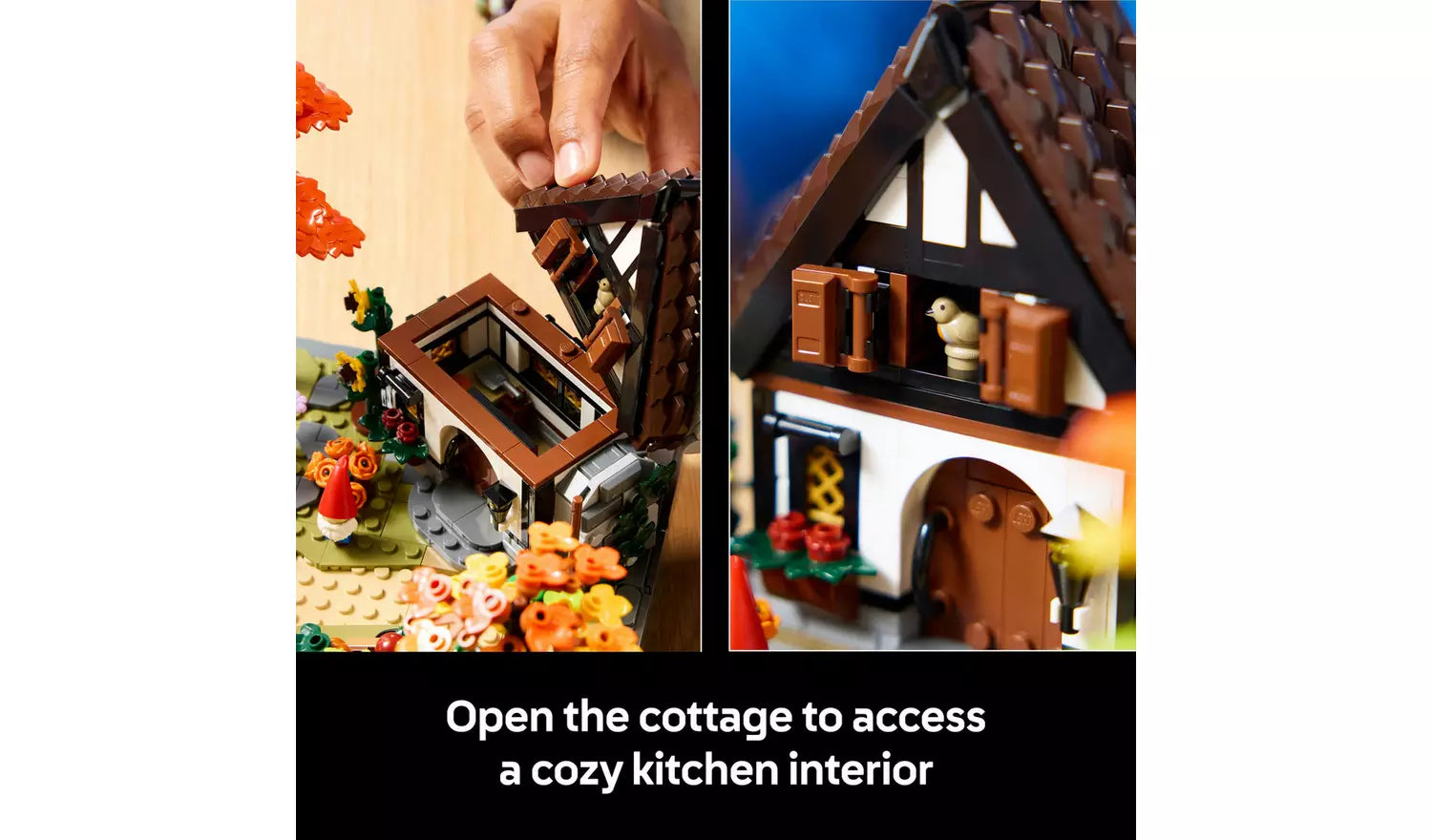 LEGO Icons Autumn Cottage Garden Model Kit | Ages 18+ | Model 11372 | NEW LEGO