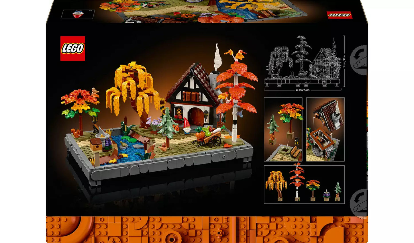 LEGO Icons Autumn Cottage Garden Model Kit | Ages 18+ | Model 11372 | NEW LEGO