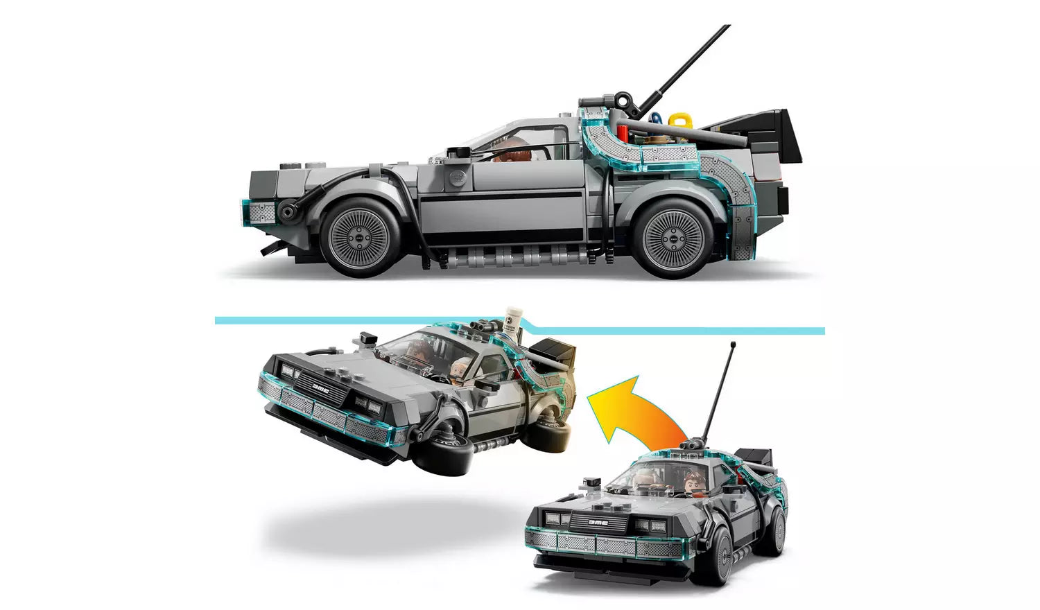 LEGO Speed Champions Back to the Future Time Machine Car Toy Set | Ages 9+ | Model 77256 | New LEGO