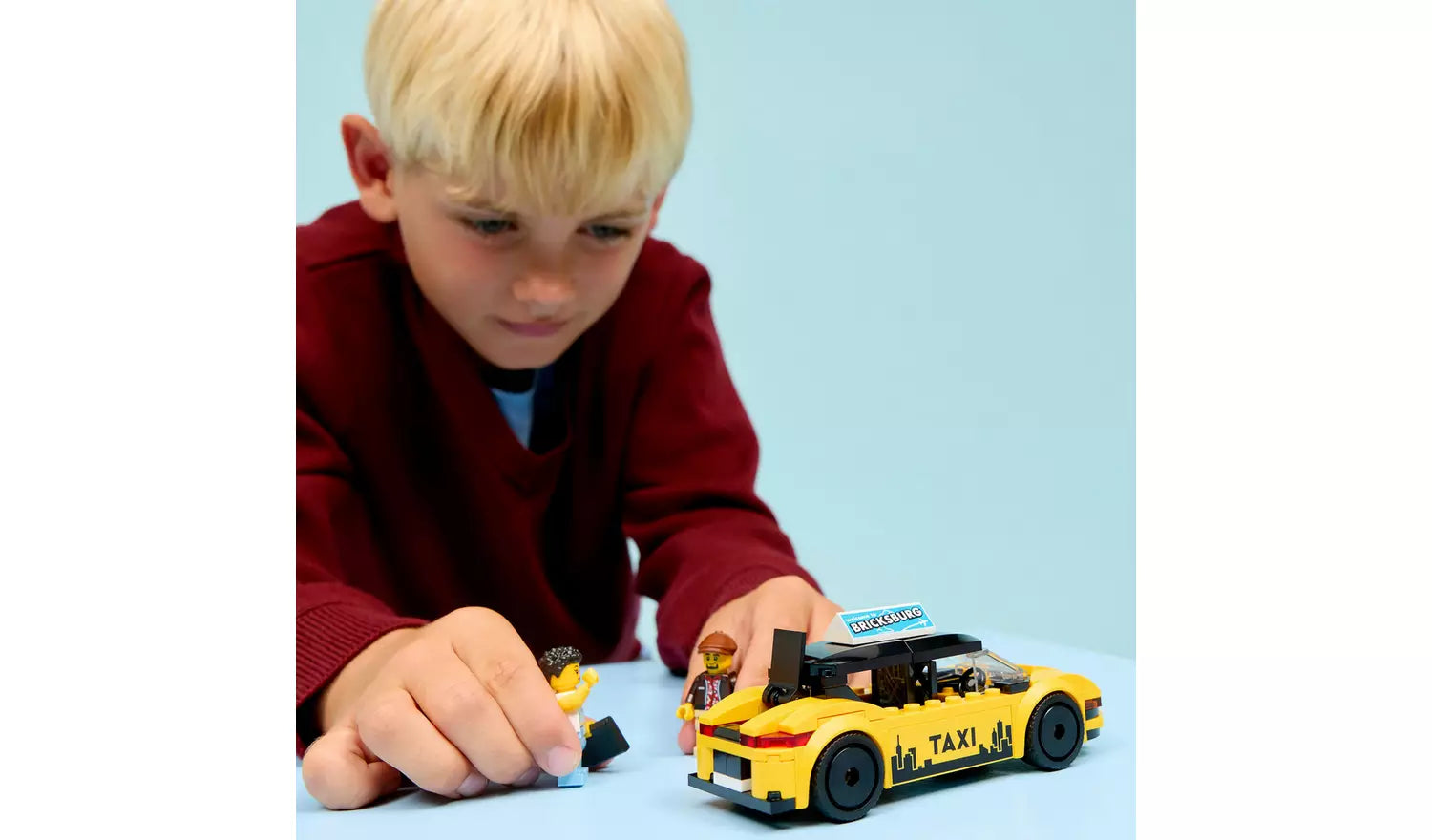 LEGO City Yellow Taxi Toy – Model Car with Minifigures | Ages 5+ | Model 60487 | New LEGO